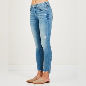 [EUC] MOTHER DENIM Looker Ankle Step Fray in Where There Is Smoke. Size 28